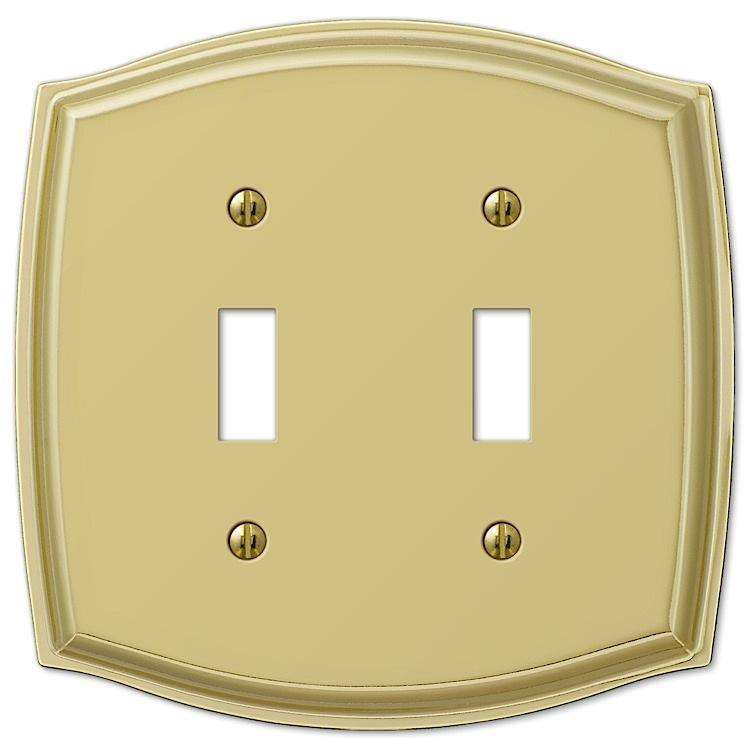 Sonoma Polished Brass Double Toggle - Wallplatesonline.com