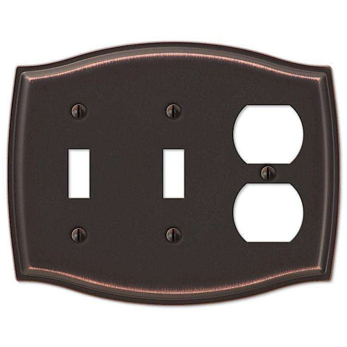 Sonoma Aged Bronze 2 Toggle / Duplex Outlet - Wallplatesonline.com