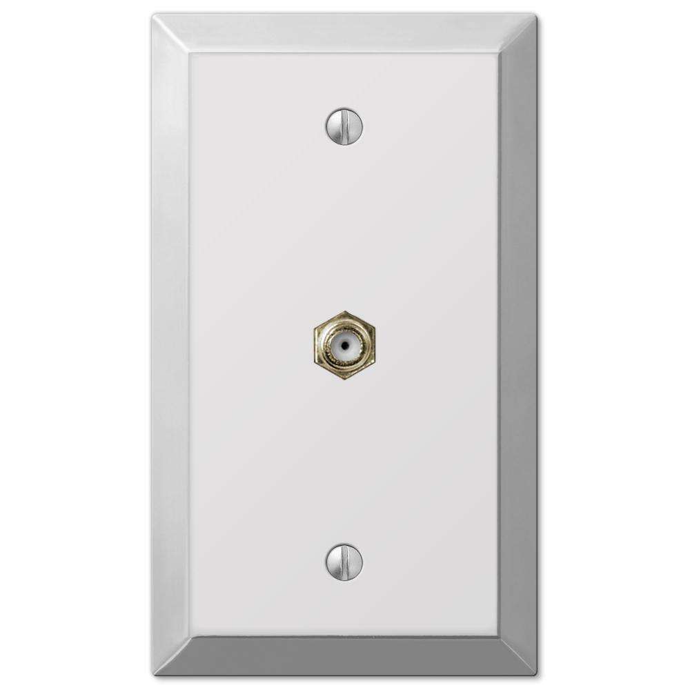 Century Polished Chrome 1 Cable TV with Hardware - Wallplatesonline.com