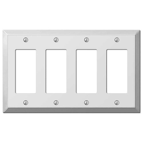 Century Polished Chrome 4 Rocker (GFI) - Wallplatesonline.com