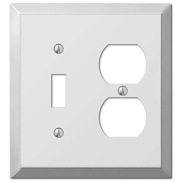 Century Polished Chrome Toggle / Duplex Outlet