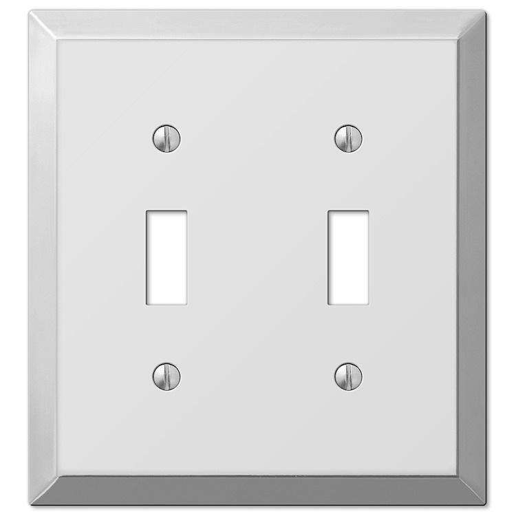 Century Polished Chrome Double Toggle - Wallplatesonline.com