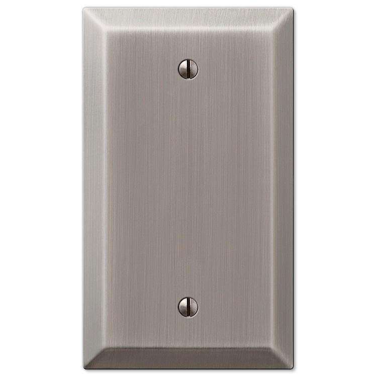 Century Antique Nickel 1 Blank - Wallplatesonline.com