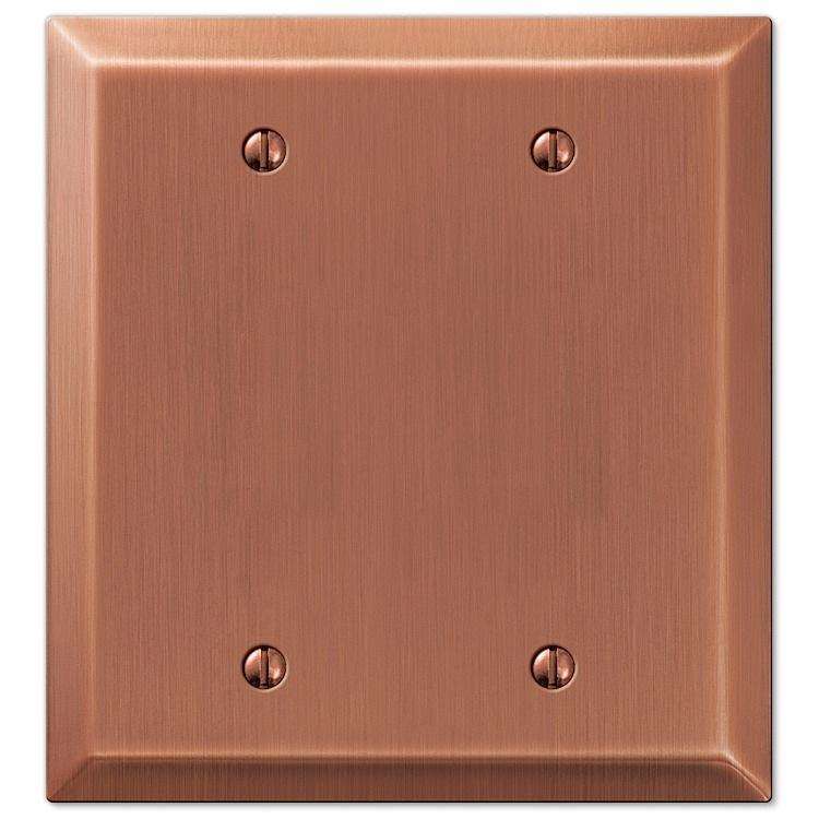 Century Antique Copper 2 Blank - Wallplatesonline.com