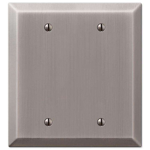 Century Antique Nickel 2 Blank - Wallplatesonline.com