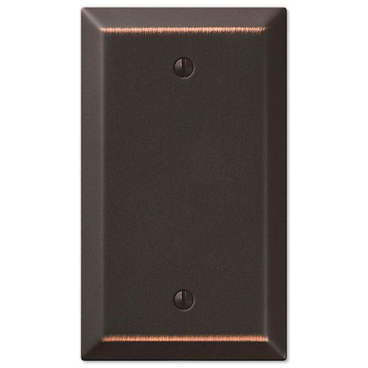 Century Aged Bronze 1 Blank - Wallplatesonline.com