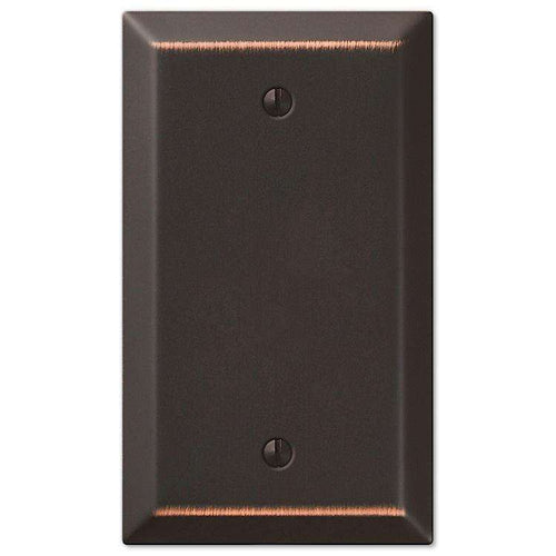 Century Aged Bronze 1 Blank - Wallplatesonline.com
