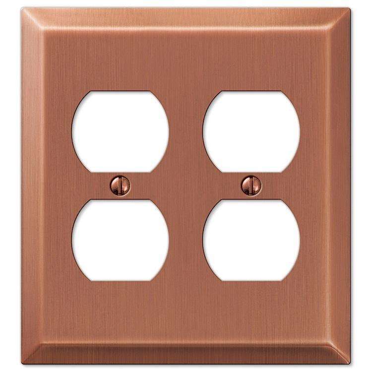 Century Antique Copper 2 Duplex Outlet