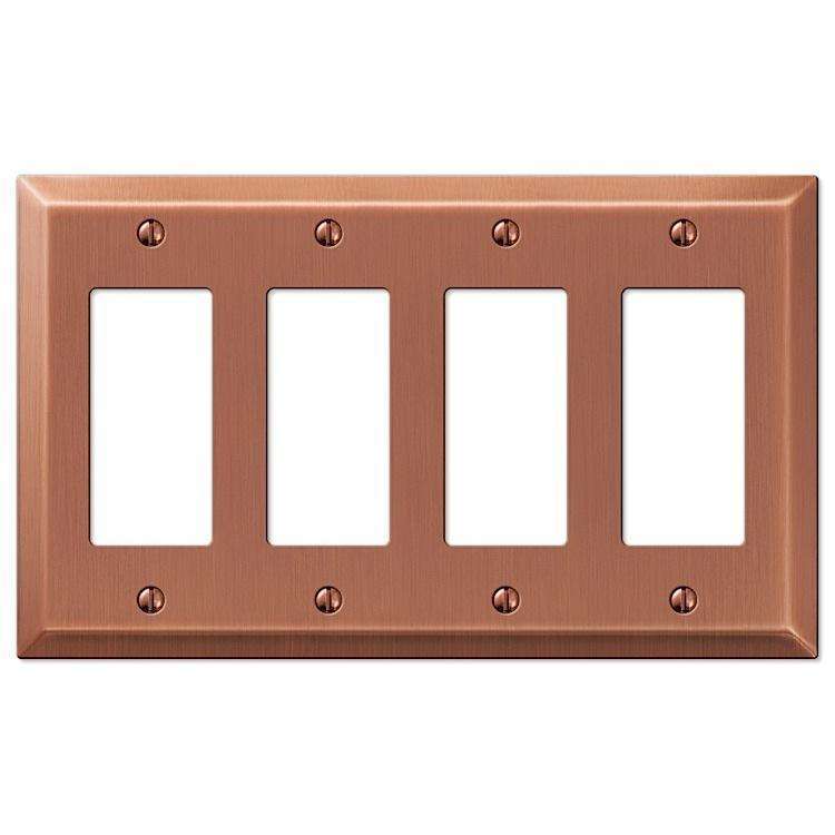 Century Antique Copper 4 Rocker (GFI) - Wallplatesonline.com