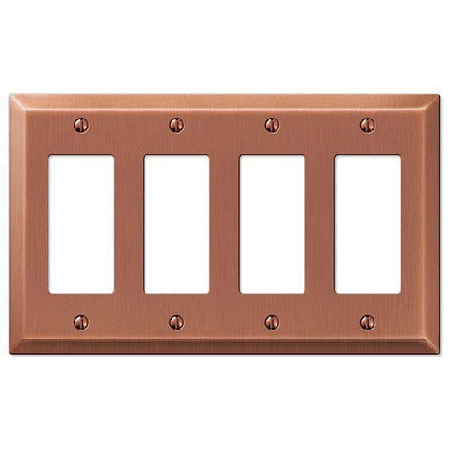 Century Antique Copper 4 Rocker (GFI) - Wallplatesonline.com