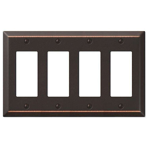 Century Aged Bronze 4 Rocker (GFI) - Wallplatesonline.com