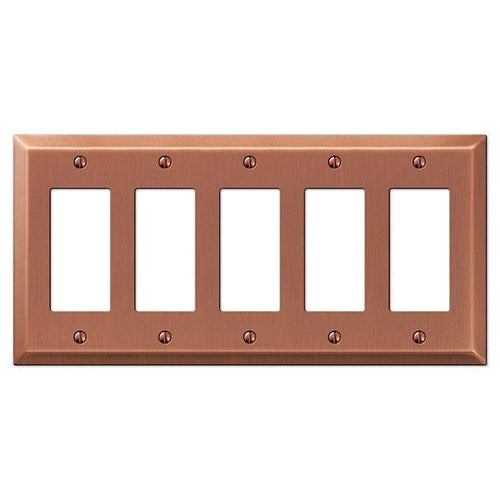 Century Antique Copper 5 Rocker (GFI) - Wallplatesonline.com