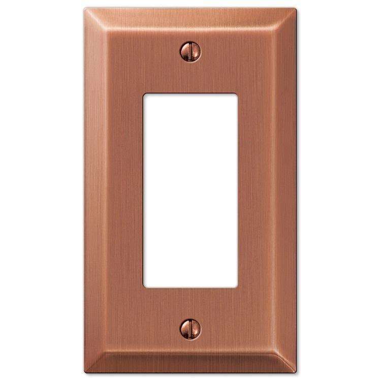 Century Antique Copper 1 Rocker (GFI) - Wallplatesonline.com