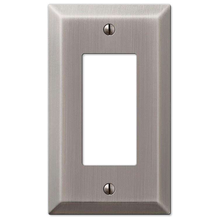 Century Antique Nickel 1 Rocker (GFI) - Wallplatesonline.com
