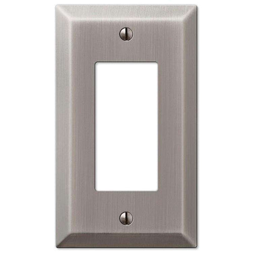 Century Antique Nickel 1 Rocker (GFI) - Wallplatesonline.com