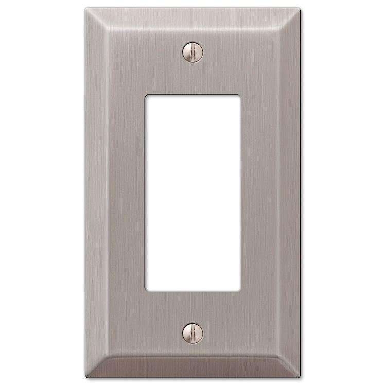 Century Brushed Nickel 1 Rocker (GFI) - Wallplatesonline.com