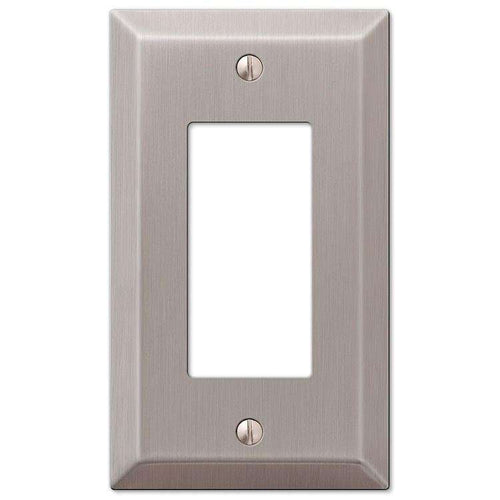 Century Brushed Nickel 1 Rocker (GFI) - Wallplatesonline.com