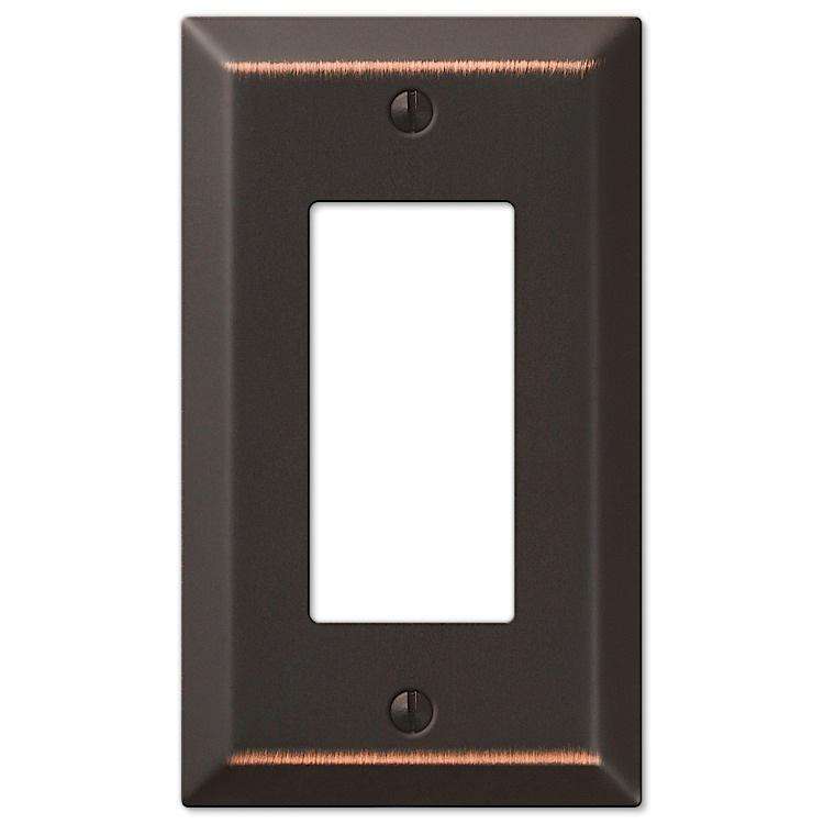 Century Aged Bronze 1 Rocker (GFI) - Wallplatesonline.com