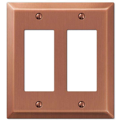 Century Antique Copper 2 Rocker (GFI) - Wallplatesonline.com