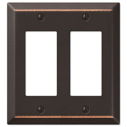 Century Aged Bronze 2 Rocker (GFI) - Wallplatesonline.com