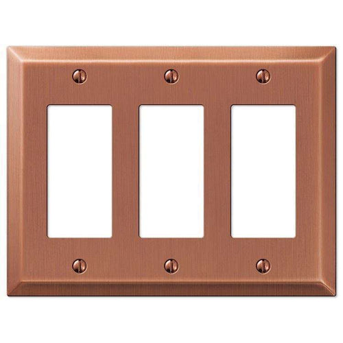 Century Antique Copper 3 Rocker (GFI) - Wallplatesonline.com
