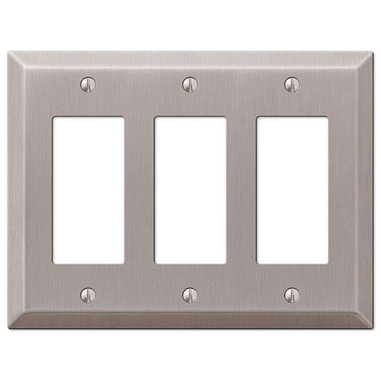 Century Brushed Nickel 3 Rocker (GFI)