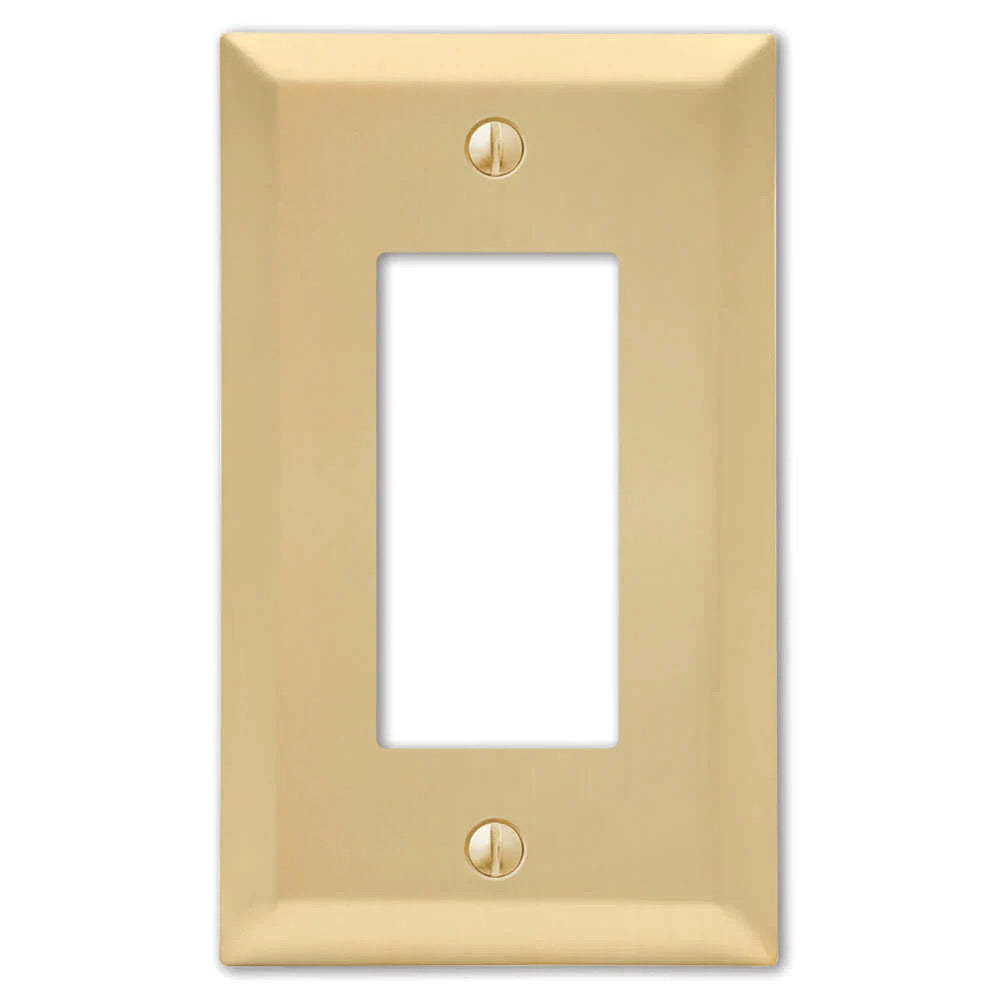 Century Satin Brass 1 Rocker (GFI)