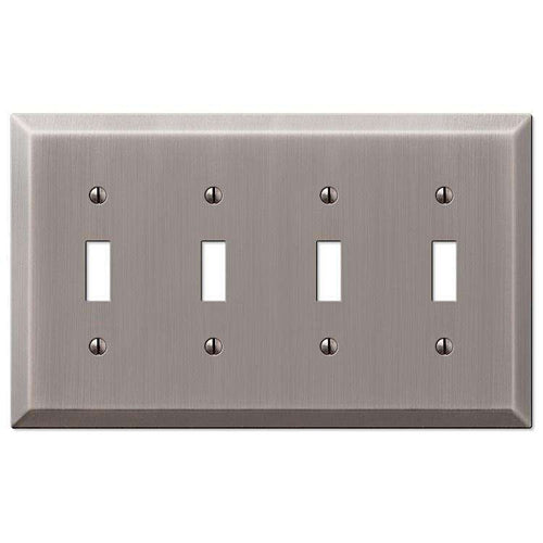 Century Antique Nickel 4 Toggle - Wallplatesonline.com