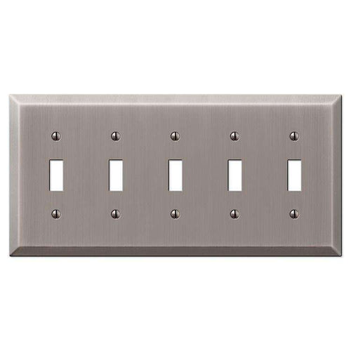 Century Antique Nickel 5 Toggle - Wallplatesonline.com