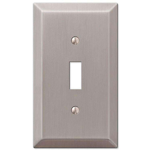 Century Brushed Nickel Cover Plates - Wallplatesonline.com