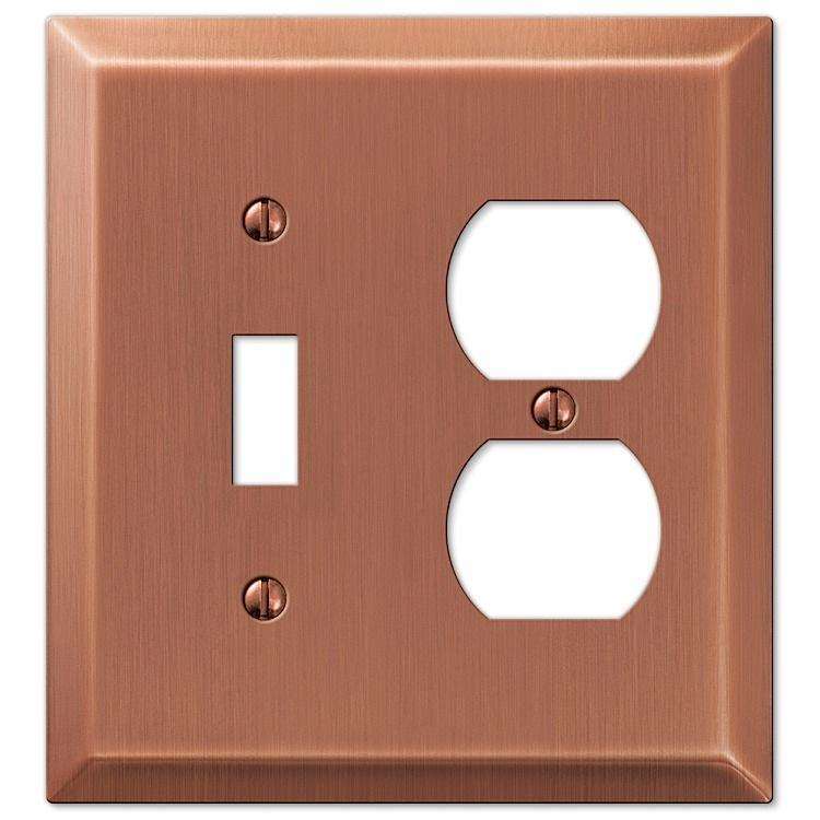 Century Antique Copper Toggle / Duplex Outlet