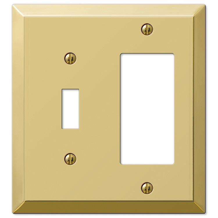 Century Polished Brass Toggle / 1 Rocker (GFI) - Wallplatesonline.com