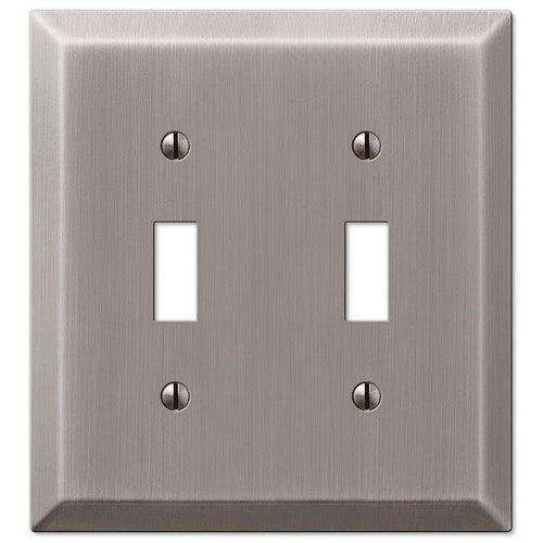 Century Antique Nickel Double Toggle - Wallplatesonline.com
