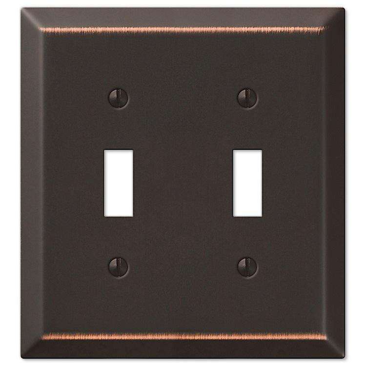 Century Aged Bronze Double Toggle - Wallplatesonline.com