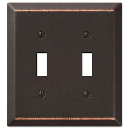 Century Aged Bronze Double Toggle - Wallplatesonline.com