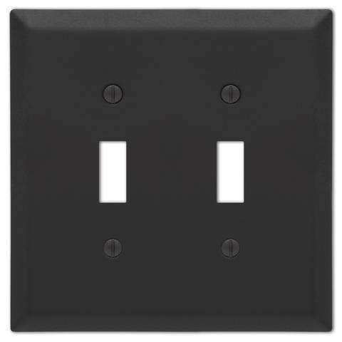 Century Matte Black Double Toggle