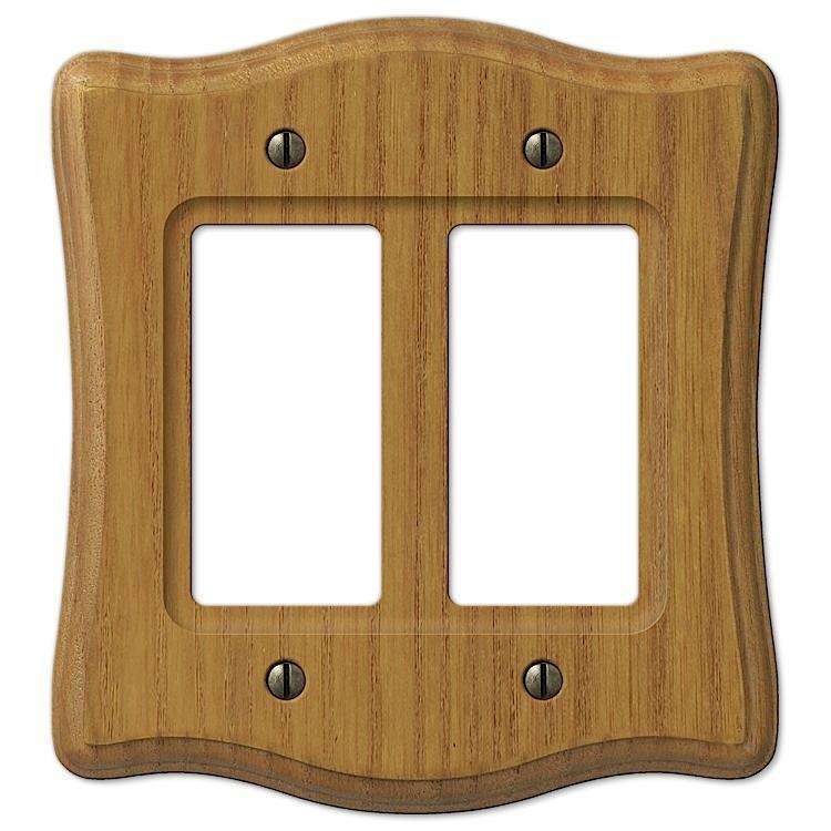 Austin Medium Oak 2 Rocker (GFI) - Wallplatesonline.com