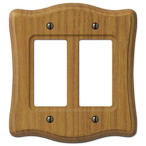 Austin Medium Oak 2 Rocker (GFI) - Wallplatesonline.com