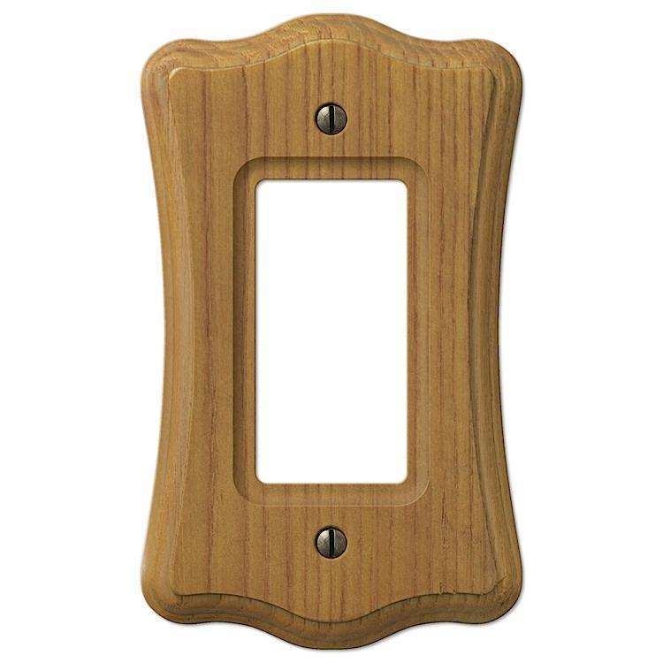 Austin Medium Oak 1 Rocker (GFI) - Wallplatesonline.com