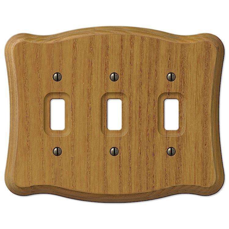 Austin Medium Oak Triple Toggle