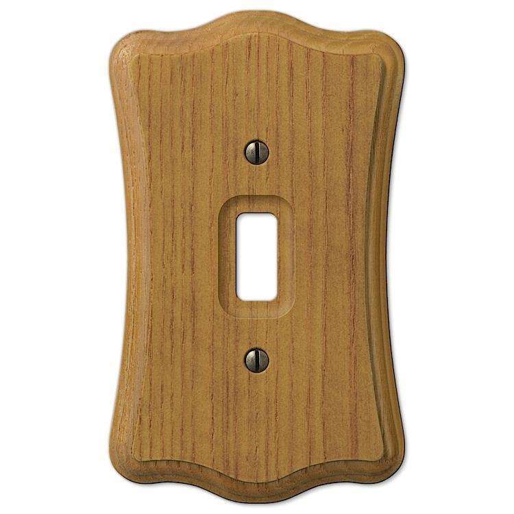 Austin Medium Oak Cover Plates - Wallplatesonline.com