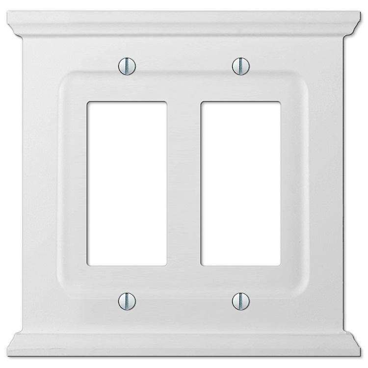 Discontinued Mantel White Wood 2 Rocker (GFI) - Wallplatesonline.com