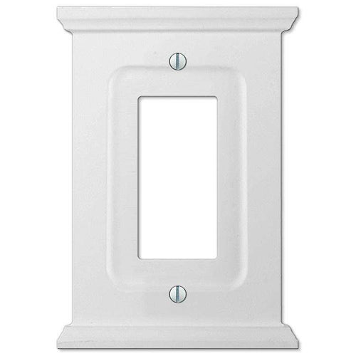Discontinued Mantel White Wood 1 Rocker (GFI) - Wallplatesonline.com
