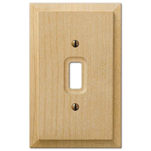 Unfinished Baker Wood Cover Plates:Wallplatesonline.com