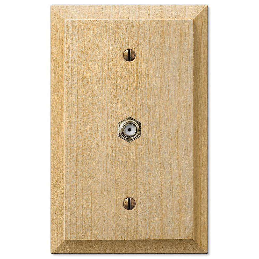 Unfinished Baker Wood 1 Cable TV with Hardware