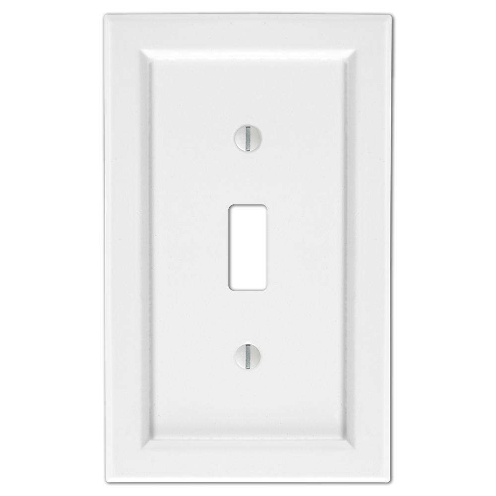 Shaker White Wood Cover Plates