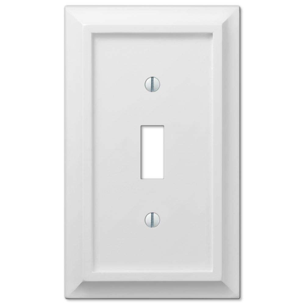 Deerfield White Wood Cover Plates