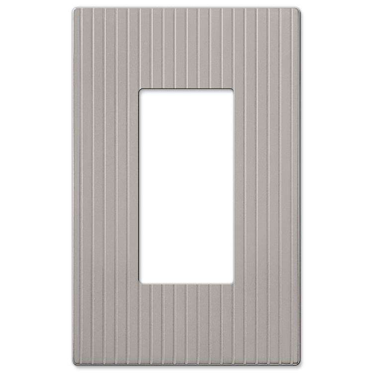 Mies Satin Nickel 1 Rocker (GFI) - Wallplatesonline.com