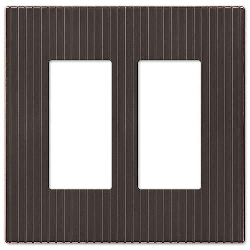 Mies Aged Bronze 2 Rocker (GFI) - Wallplatesonline.com