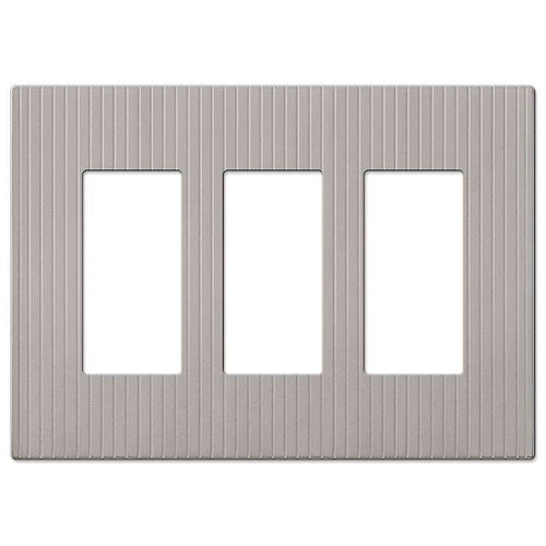 Mies Satin Nickel 3 Rocker (GFI) - Wallplatesonline.com